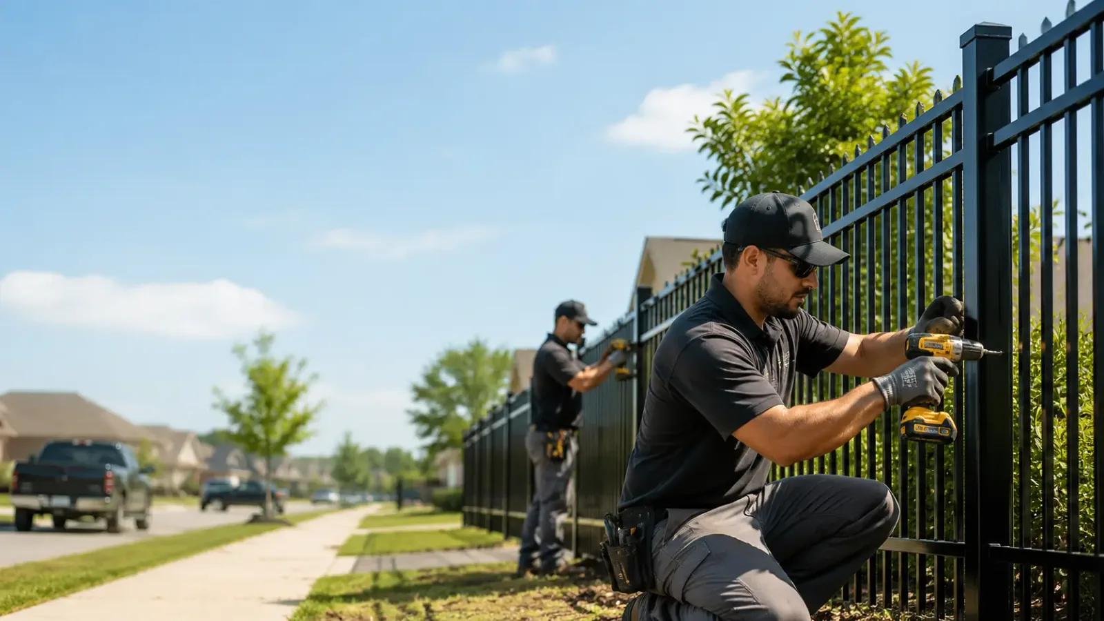 Metal Fence Installation in Bellevue, NE